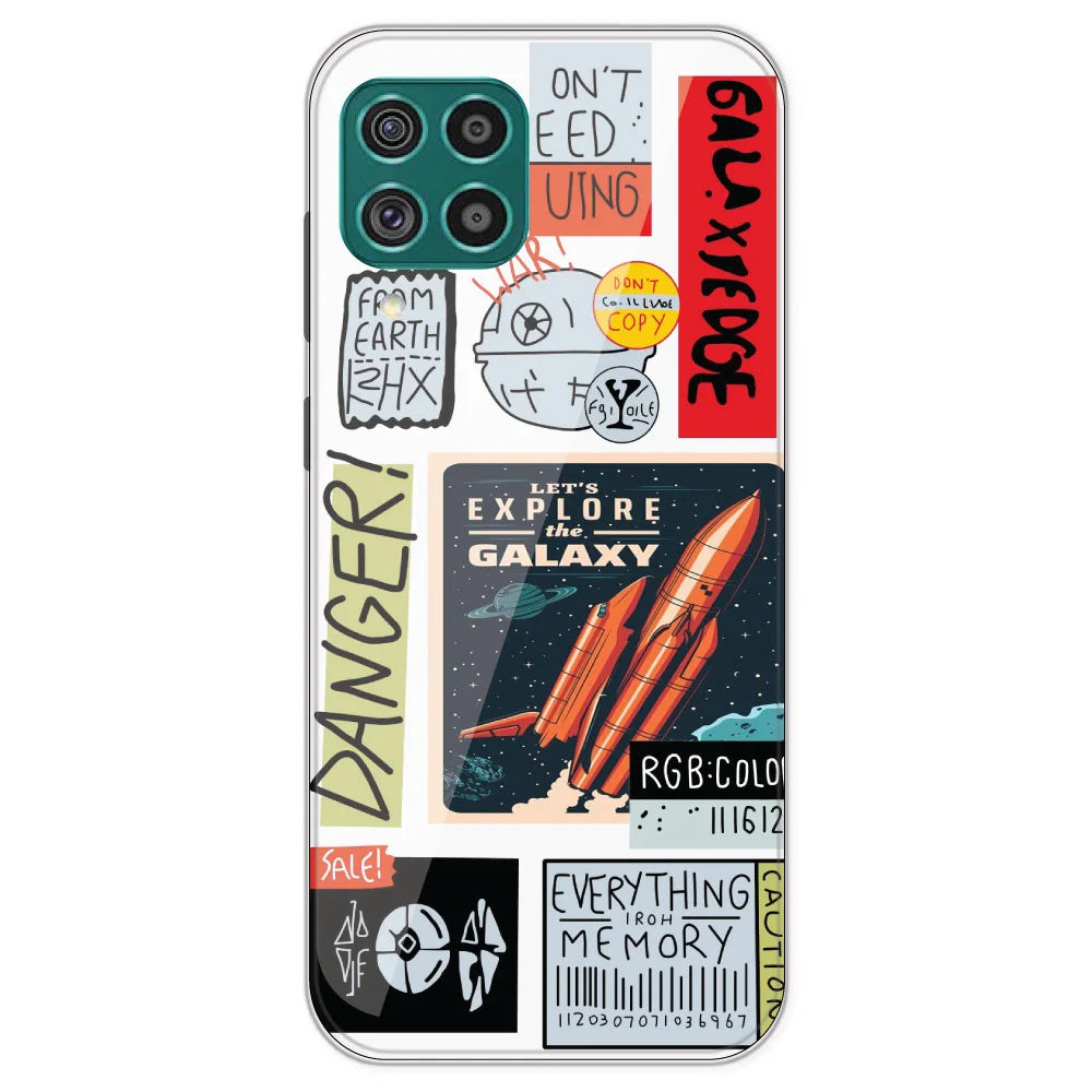 Galaxy - Clear Printed Silicone Case For Samsung Galaxy F62