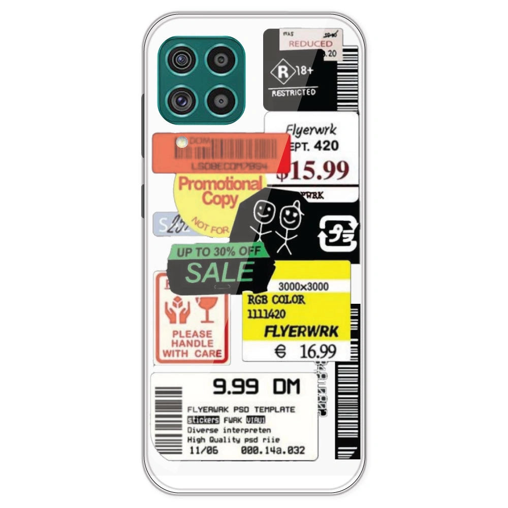 Sales - Clear Printed Silicone Case For Samsung Galaxy F62