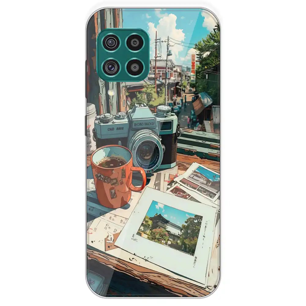 Vintage Camera Travel Vibes - Printed Silicone Case For Samsung Galaxy F62