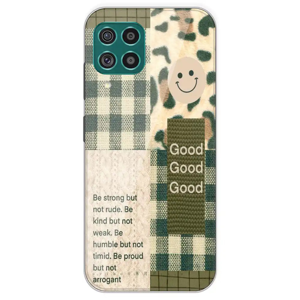 Patchwork Positivity - Printed Silicone Case For Samsung Galaxy F62