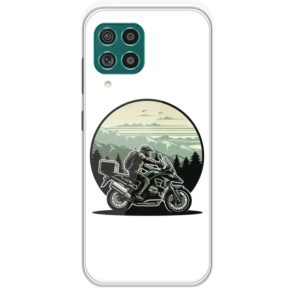 Biker - Printed Silicone Case For Samsung Galaxy F62