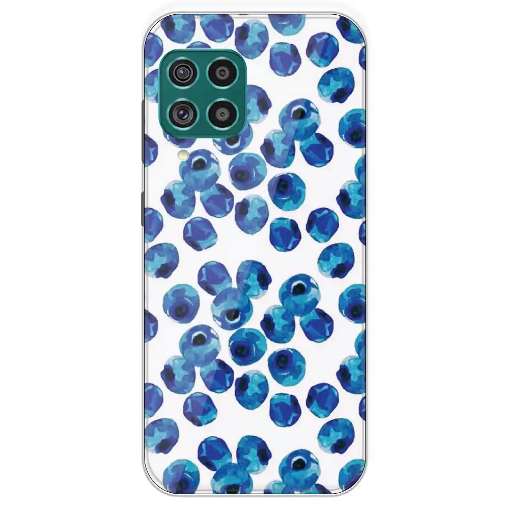 Blueberries - Printed Silicone Case For Samsung Galaxy F62