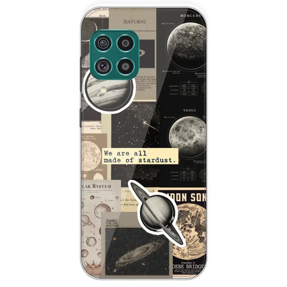 Planets - Printed Silicone Case For Samsung Galaxy F62