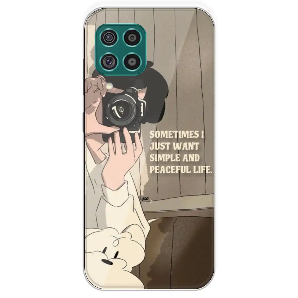 Photographer - Printed Silicone Case For Samsung Galaxy F62