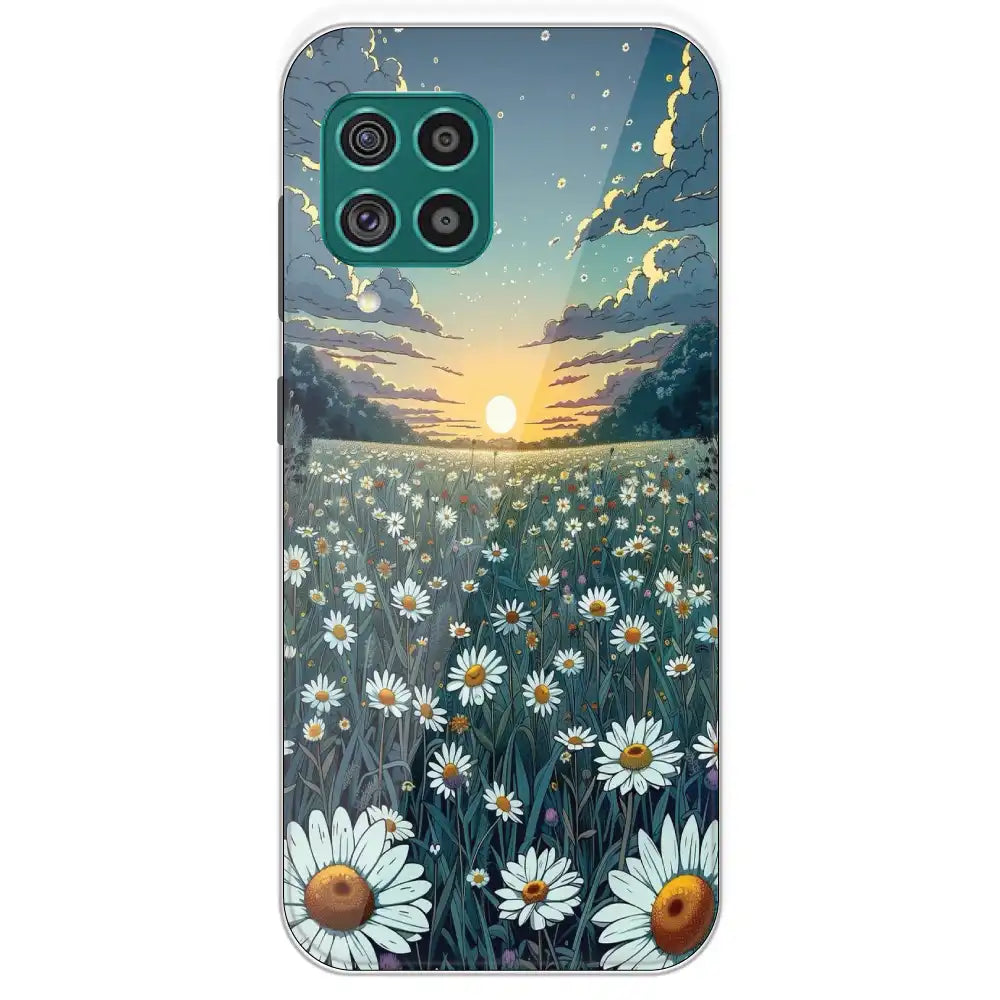 Daisy Sunset - Printed Silicone Case For Samsung Galaxy F62