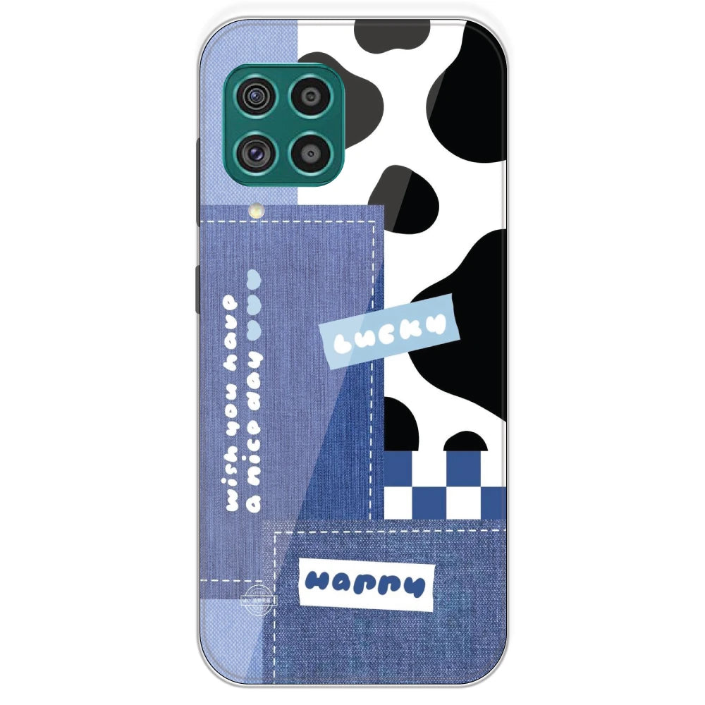 Cow Print Collage - Printed Silicone Case For Samsung Galaxy F62