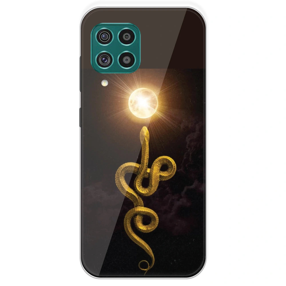 Golden Serpent - Printed Silicone Case For Samsung Galaxy F62