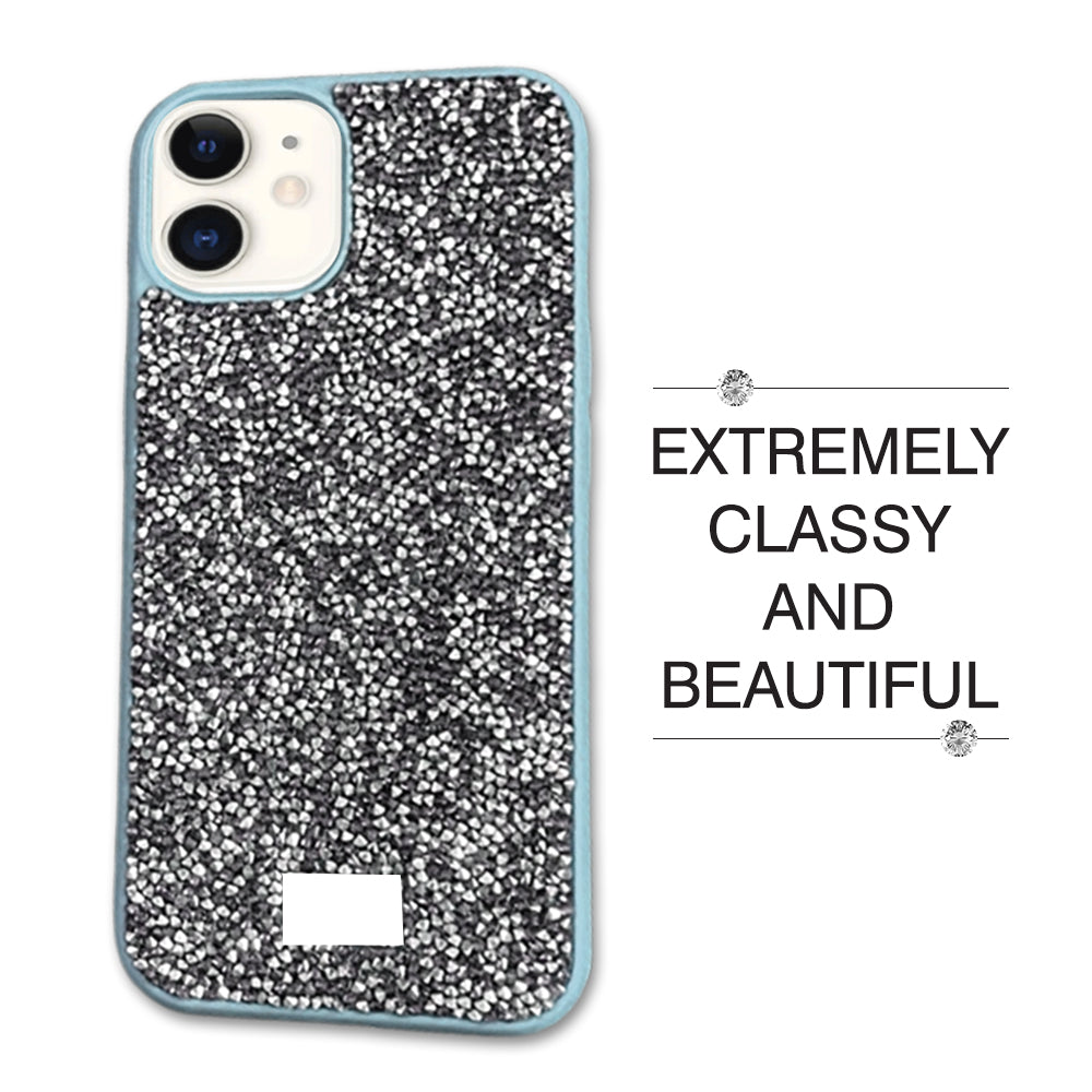 Copy of Crystal Stone Premium Cases For iPhone Models- Blue