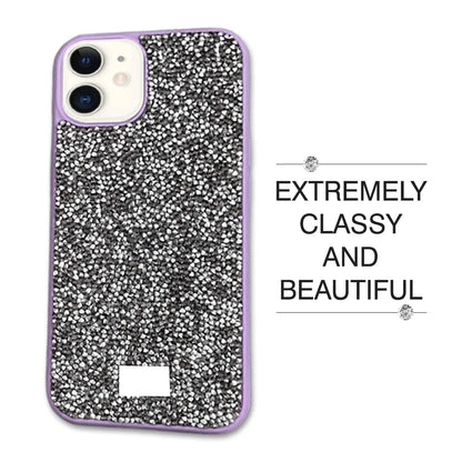 Crystal Stone Premium Cases For iPhone Models- Lavender