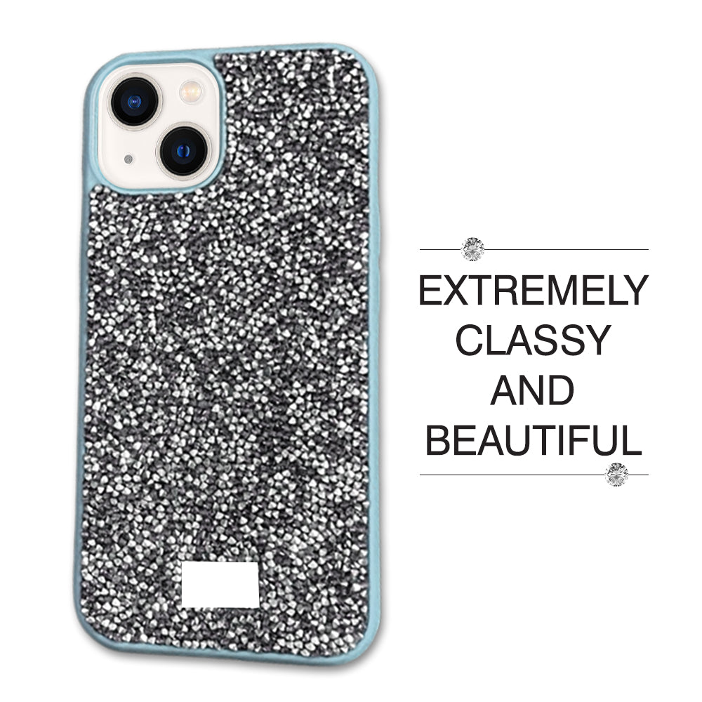 Copy of Crystal Stone Premium Cases For iPhone Models- Blue