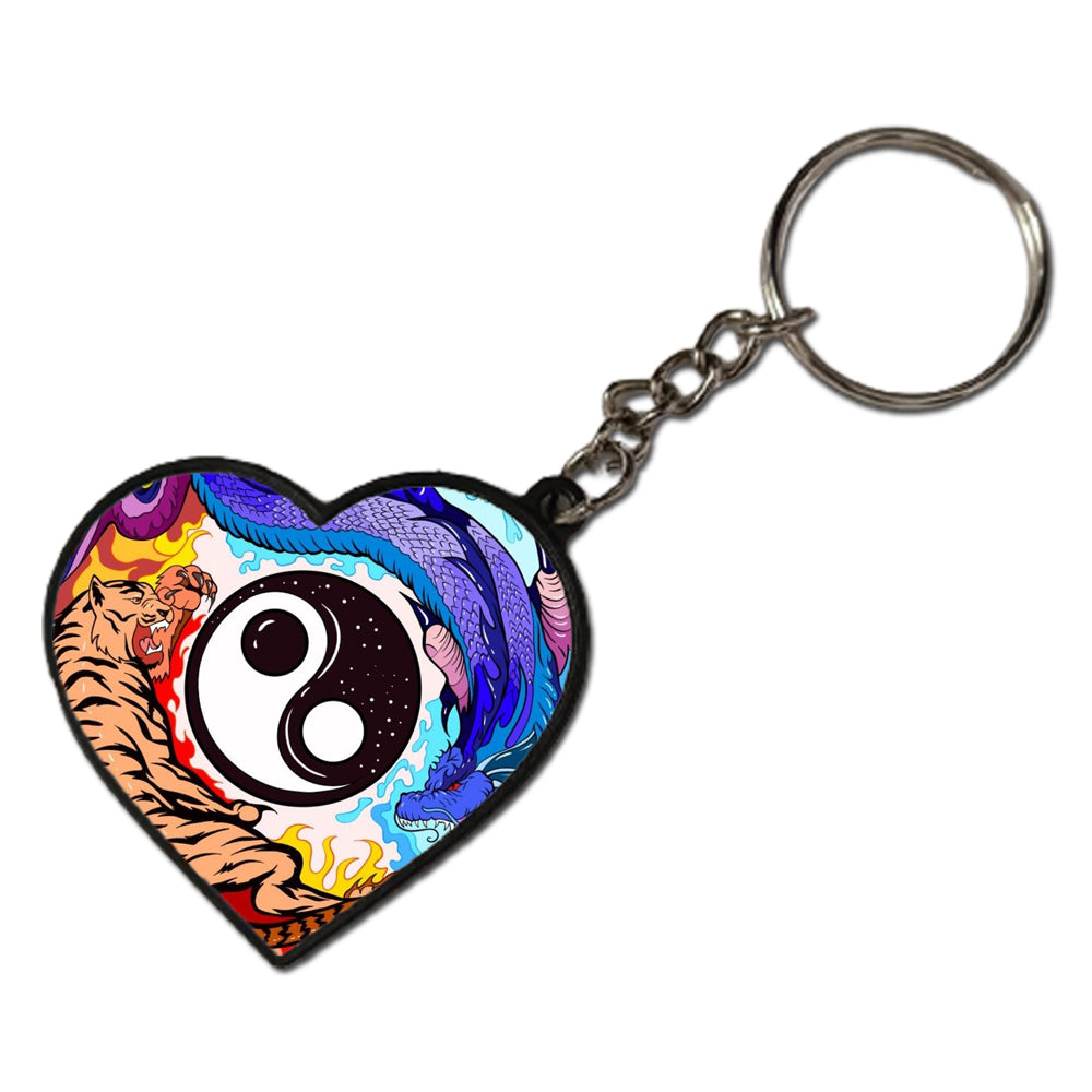 Ying Yang - Keychain HEART