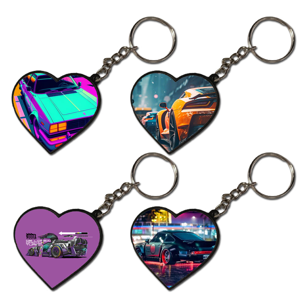 Cars - A Combo Of 4 Keychains heart
