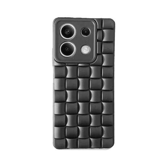 Black 3D Checks Pattern Grid Case For Vivo Models