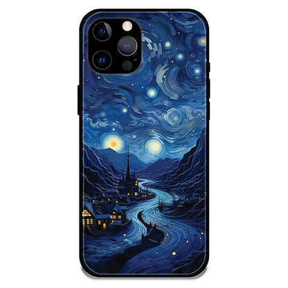 'The Starry Night - Glossy Metal Silicone Case For Apple iPhone 11 Pro Max