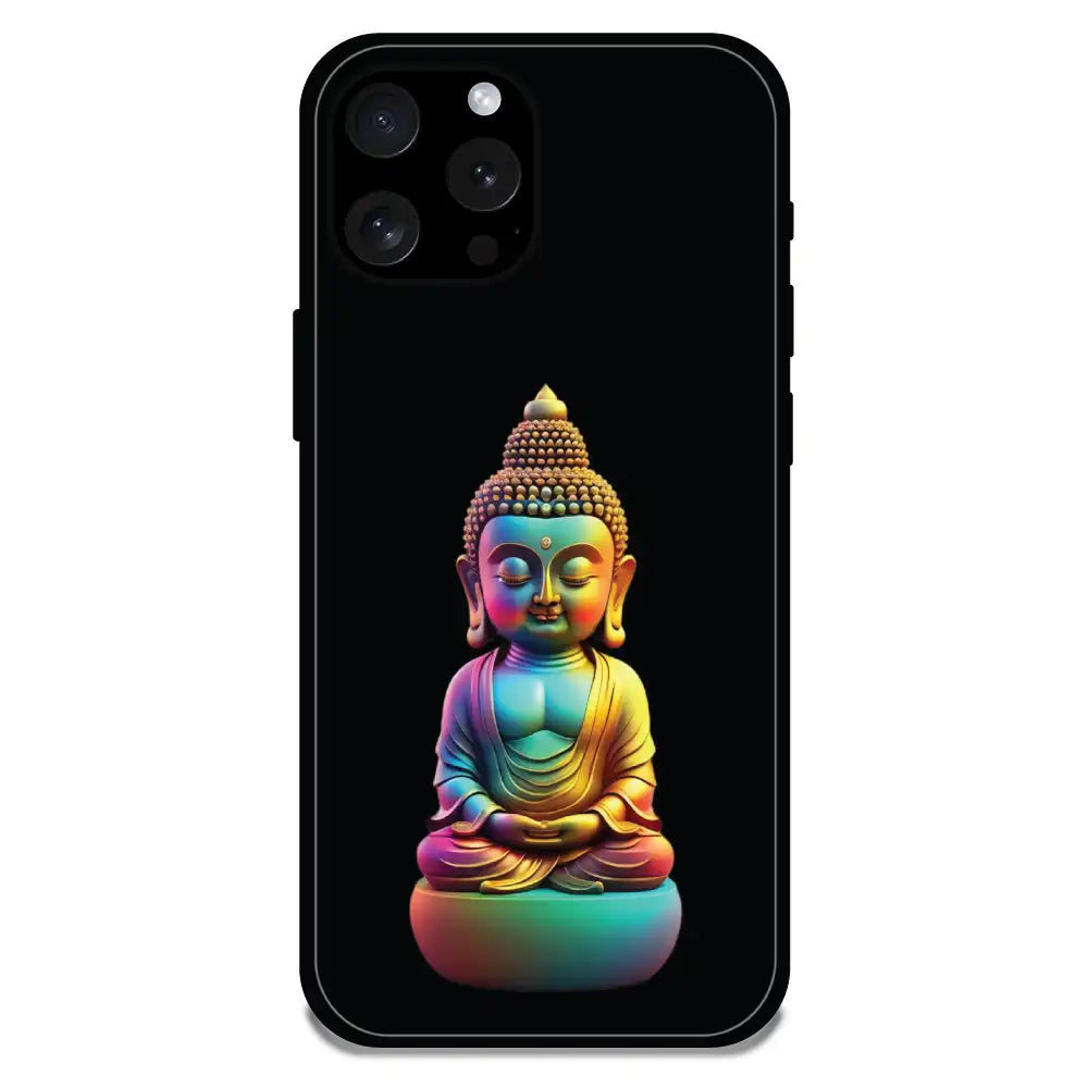 'Gautam Buddha - Glossy Metal Silicone Case For Apple iPhone 15 Pro