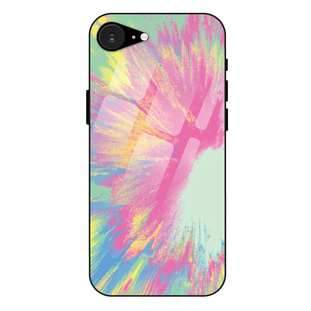 Pastel Splash Tie Dye - Glass Case For Apple iPhone 16e