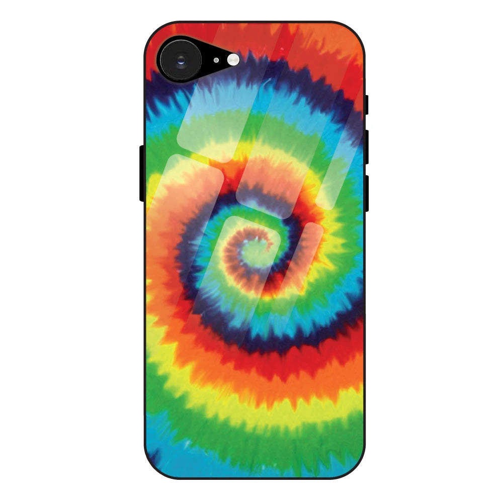 Rainbow Tie Dye - Glass Case For Apple iPhone 16e