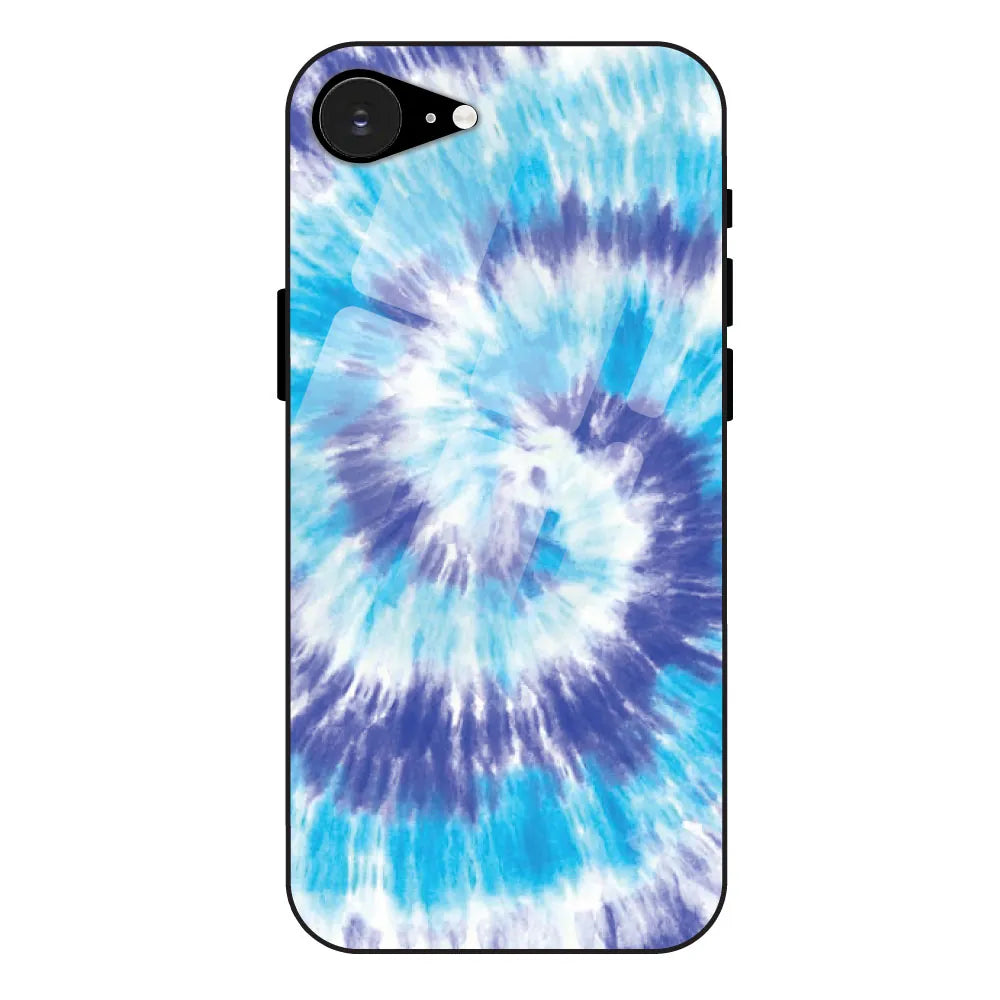 Aqua Tie Dye - Glass Case For Apple iPhone 16E
