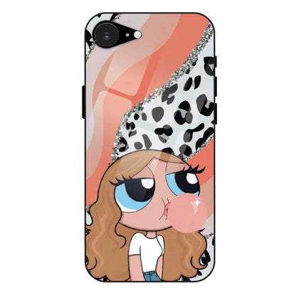 Peach Print Baddie Girl - Glass Case For Apple iPhone 16E