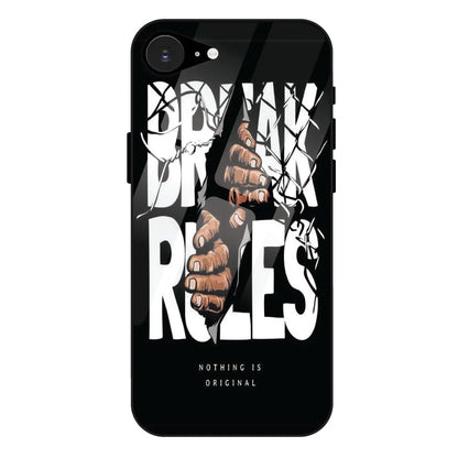 Break Rules - Glass Case For Apple iPhone 16E