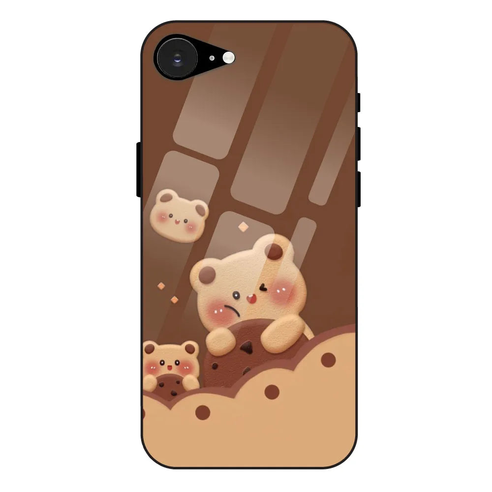 Brown Teddy - Glass Case For Apple iPhone 16E