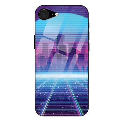 Cityscape Synthwave - Glass Case For Apple iPhone 16E