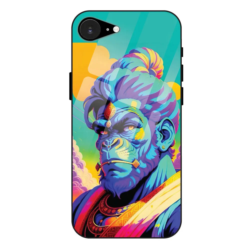 Lord Hanuman - Glass Case For Apple iPhone 16E