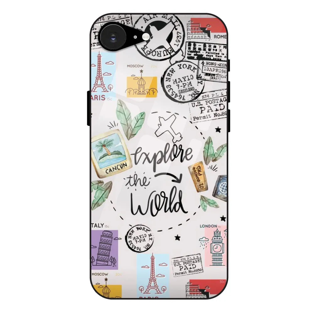 Explore The World - Glass Case For Apple iPhone 16E
