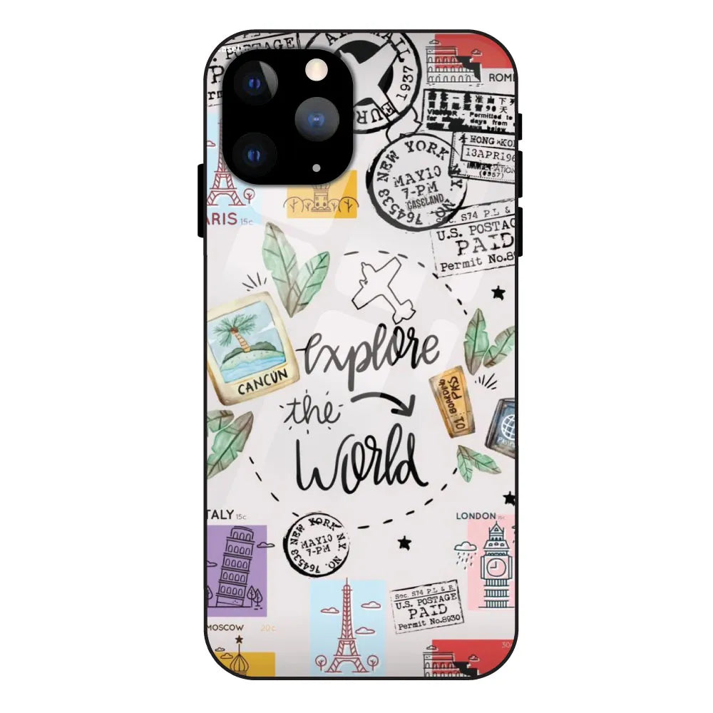 'Explore The World - Glass Case For Apple iPhone 11 Pro Max