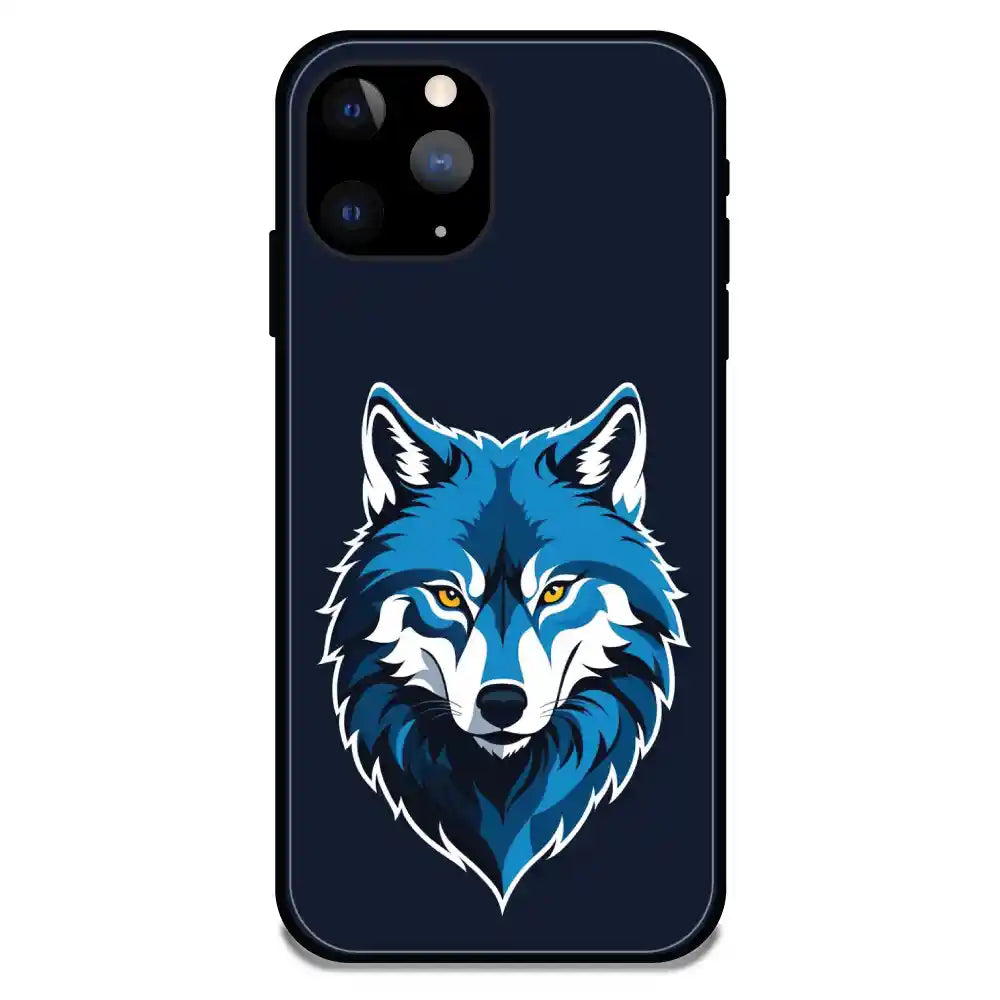 'Lone Wolf - Glossy Metal Silicone Case For Apple iPhone 11 Pro Max