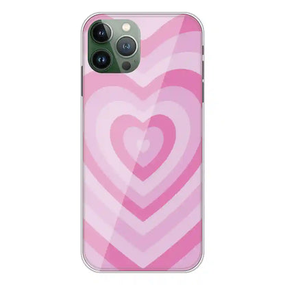 Pink Hearts - Printed Silicone Case For Apple iPhone 11 Pro Max