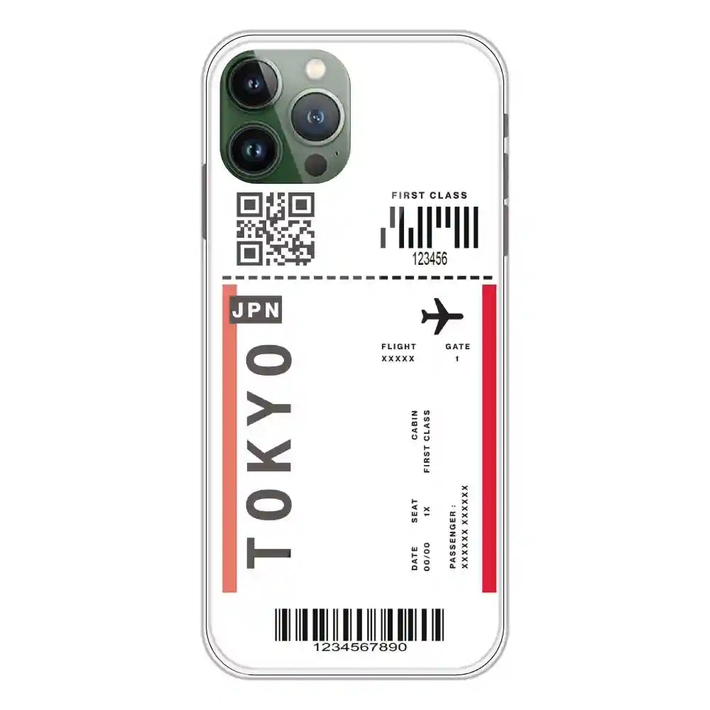 Tokyo Ticket - Clear Printed Silicone Case For Apple iPhone 11 Pro Max