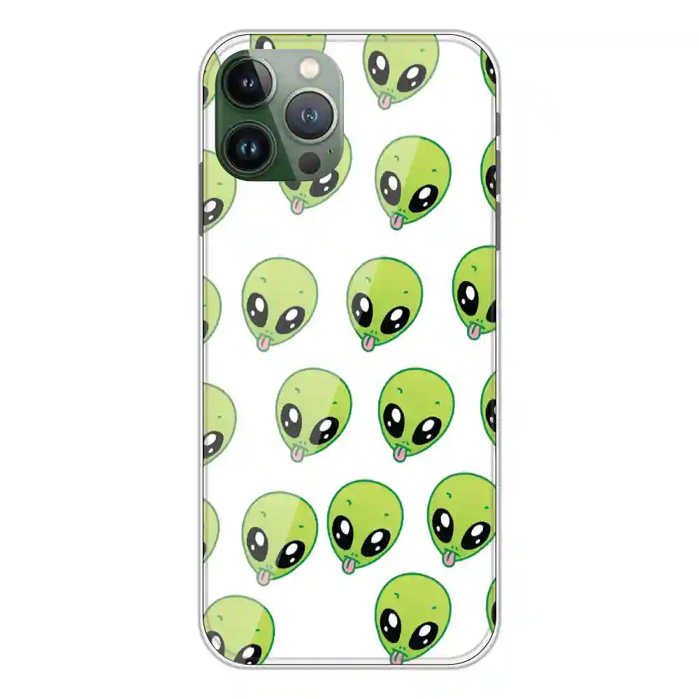 Alien - Clear Printed Silicone Case For Apple iPhone 11 Pro Max