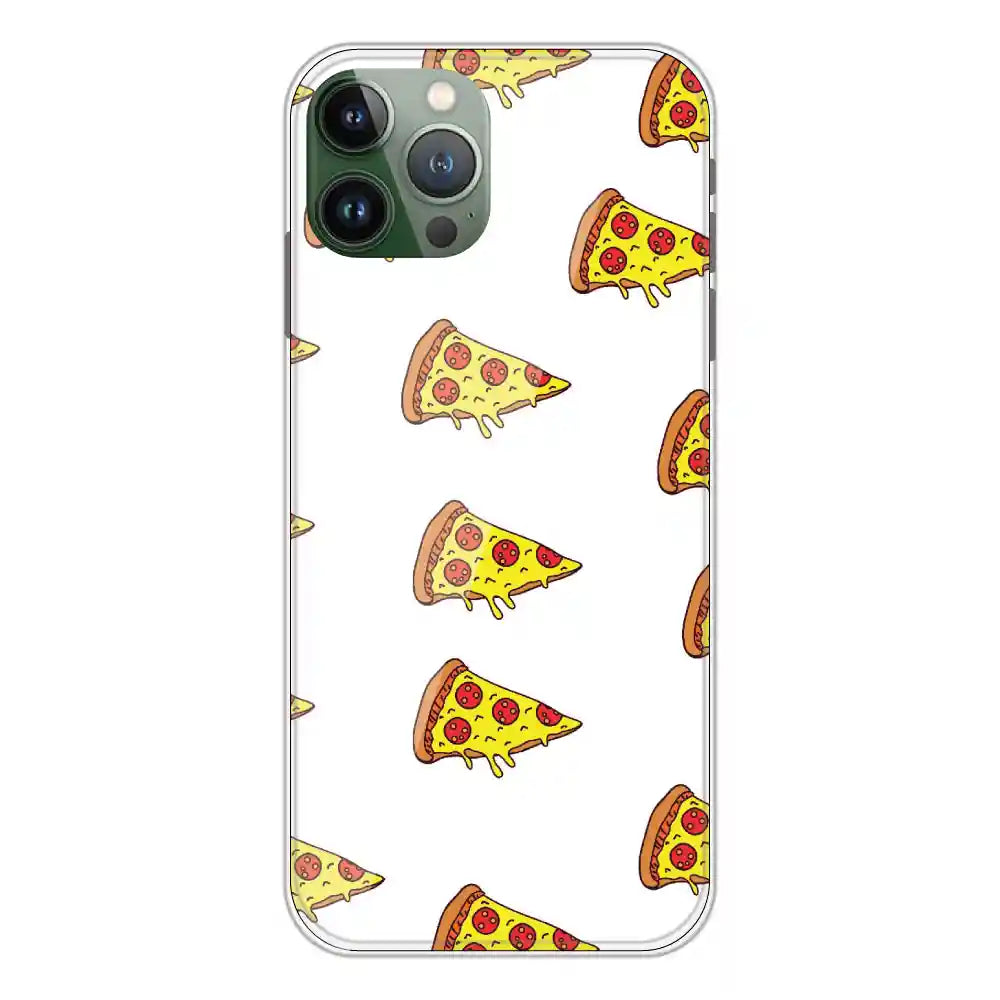 Pizza - Clear Printed Silicone Case For Apple iPhone 11 Pro Max