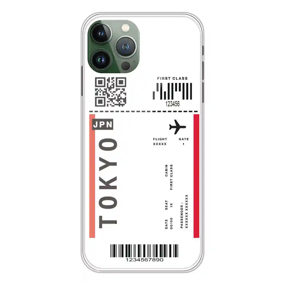 Tokyo Ticket - Clear Printed Silicone Case For Apple iPhone 11 Pro