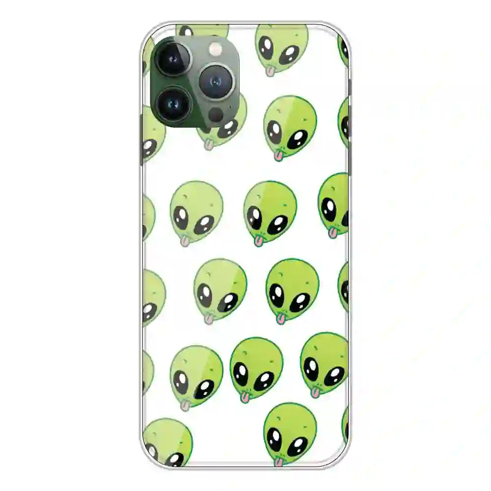 Alien - Clear Printed Silicone Case For Apple iPhone 11 Pro