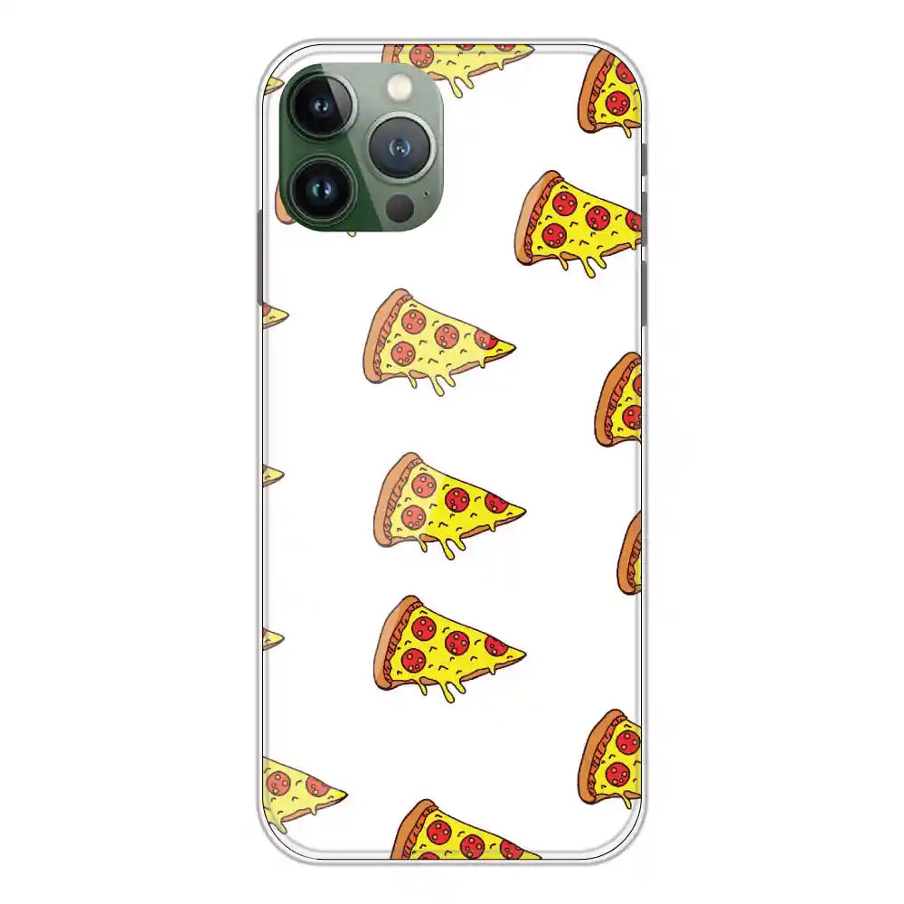 Pizza - Clear Printed Silicone Case For Apple iPhone 11 Pro