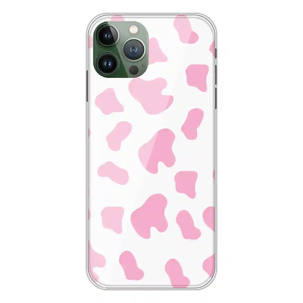Pink Cow Print - Clear Printed Silicone Case For Apple iPhone 11 Pro