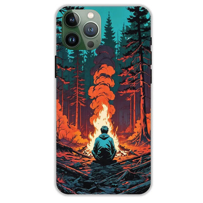 Boy With Camp Fire - Hard Cases For Apple iPhone 11 Pro