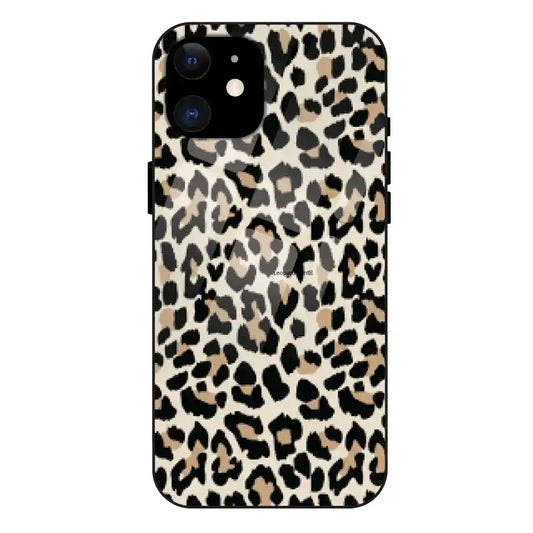 'Leopard Print - Glass Case For Apple iPhone 11
