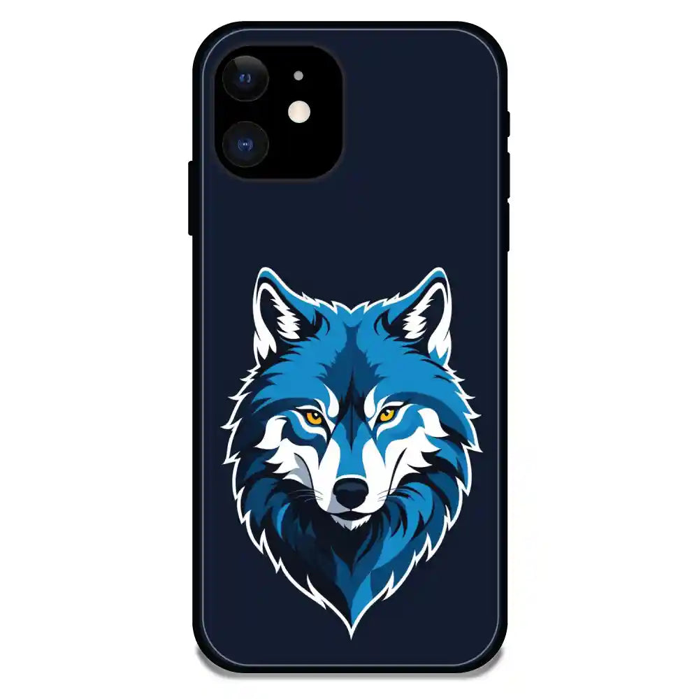 'Lone Wolf - Glossy Metal Silicone Case For Apple iPhone 11