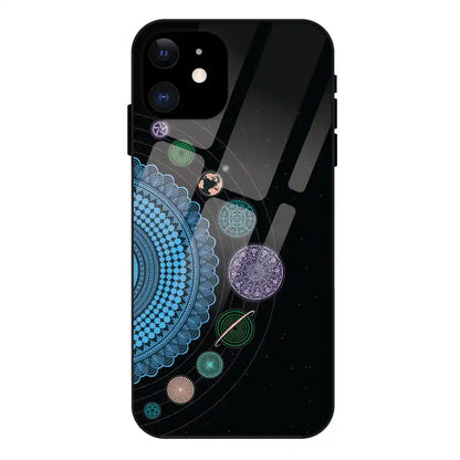 'Saturn Pattern - Glass Case For Apple iPhone 11