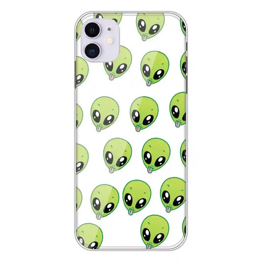 Alien - Clear Printed Silicone Case For Apple iPhone 11