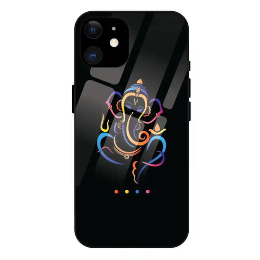 'Lord Ganpati - Glass Case For Apple iPhone 11