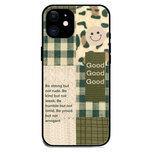 'Patchwork Positivity - Glossy Metal Silicone Case For Apple iPhone 11