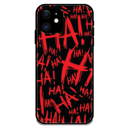'Ha ! - Glossy Metal Silicone Case For Apple iPhone 11