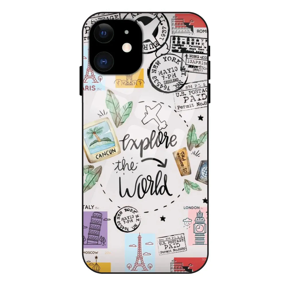 'Explore The World - Glass Case For Apple iPhone 11