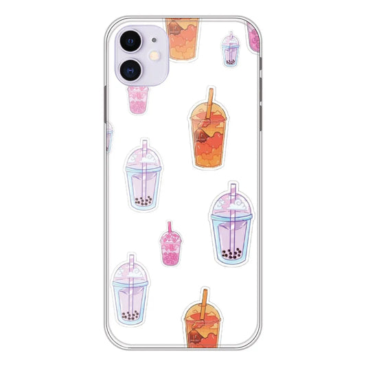 Bubble Tea - Clear Printed Silicone CaseFor Apple iPhone 11