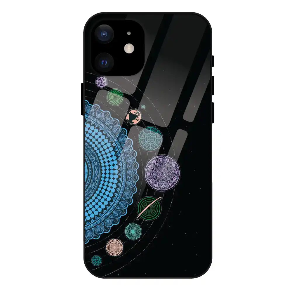'Saturn Pattern - Glass Case For Apple iPhone 12 Mini