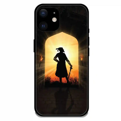 Shivaji Maharaj - Glossy Metal Silicone  Case For Apple iPhone Models